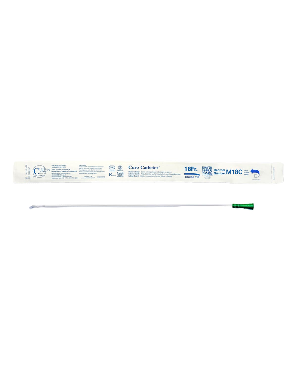 Cure Coude Catheter Tip 18Fr M18C - DMR